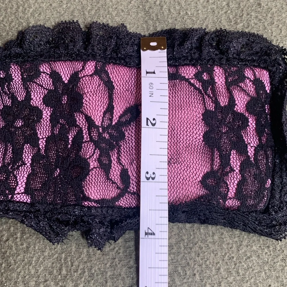 New set of 3 pink and black lace blindfolds. Never used. See pictures for size.